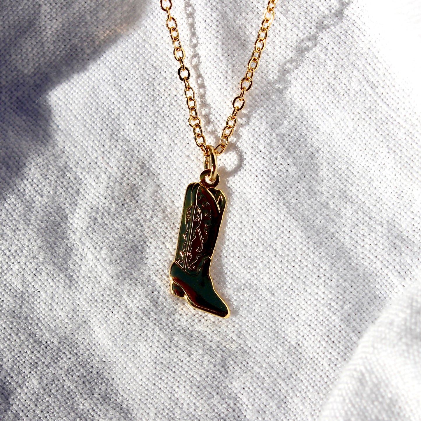 Mini Cowboy Boot Necklace