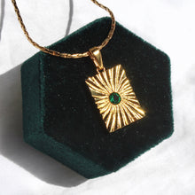 Load image into Gallery viewer, Emerald Sun Pendant
