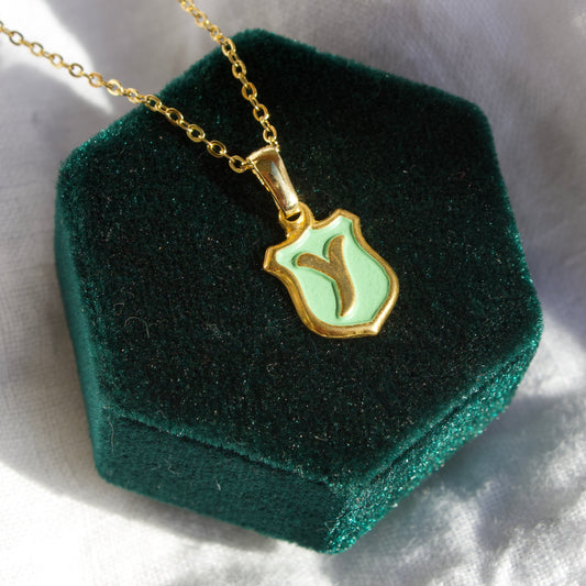 Vintage Letter Y Necklace