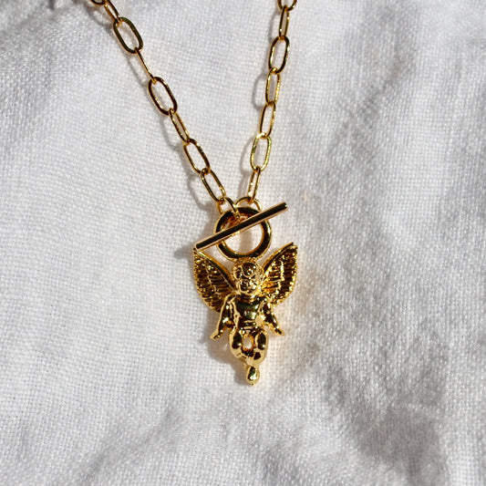 Cherub Toggle Necklace